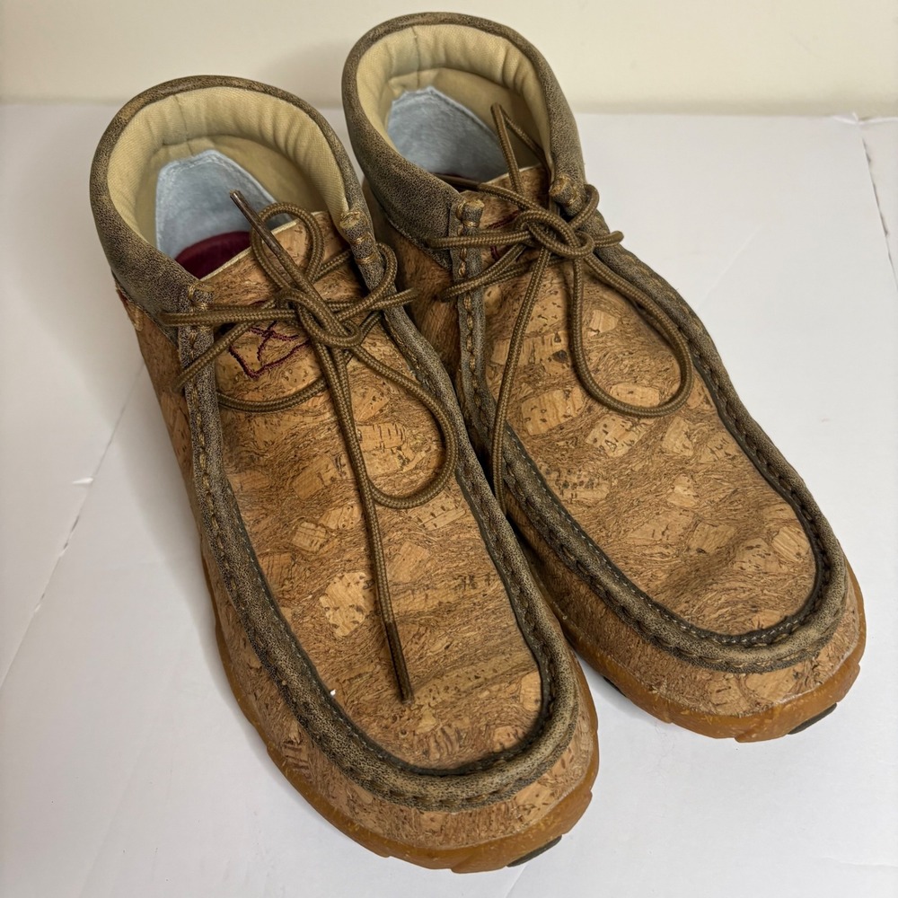 Twisted X Cork Leather Upper Chukka Moc Boots Women's Size 7M